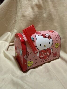 Hello Kitty Pink and Red Mailbox Coin Bank